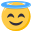 smiling face with halo