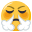 face with steam from nose