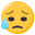disappointed but relieved face