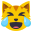 cat face with tears of joy