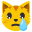 crying cat face