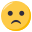 slightly frowning face