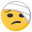 face with head-bandage