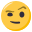face with raised eyebrow