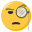 face with monocle