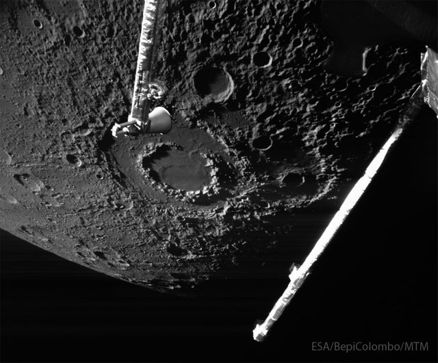 Mercury's Vivaldi Crater from BepiColombo