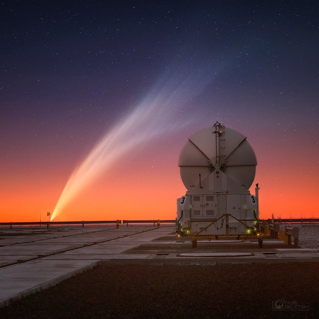 Comet G3 ATLAS: a Tail and a Telescope