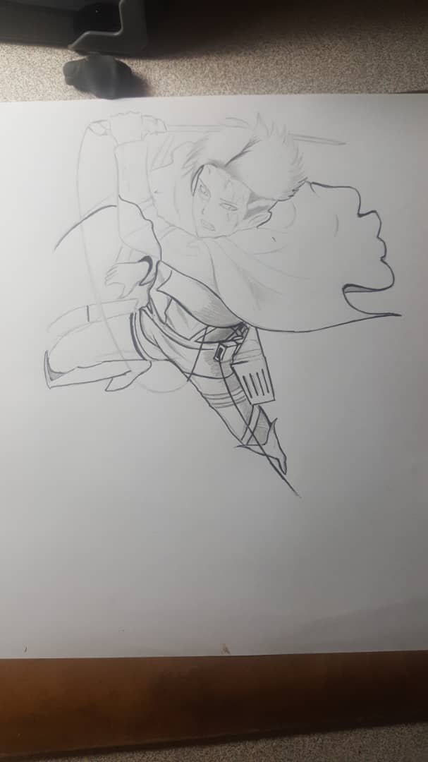 Levi Ackerman Draw Snk Steemit