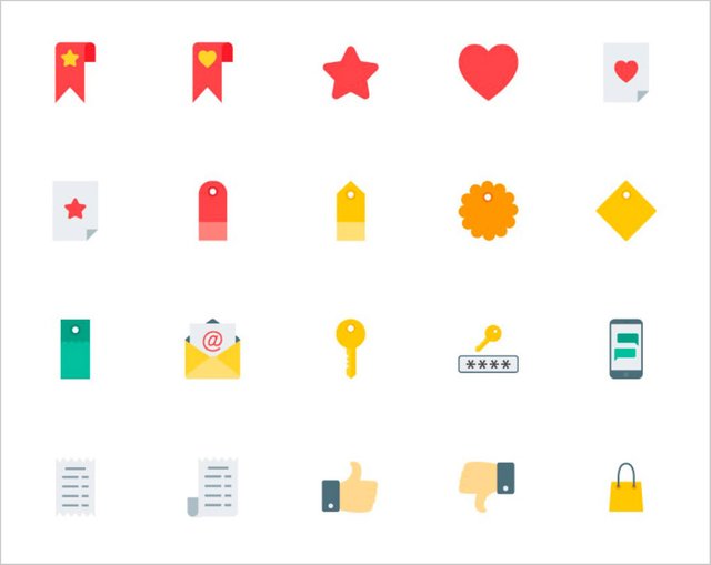 flat-ecommerce-icons