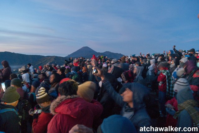 Quand je te dis qu'il y a foule! - Seruni Point - Bromo - Indonésie