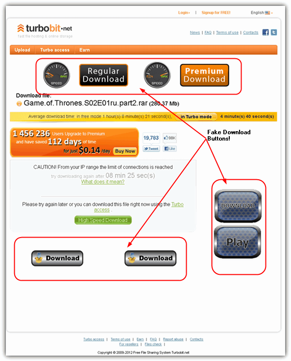 How To Identify Fake Download Buttons(Ads) At File Sharing Sites