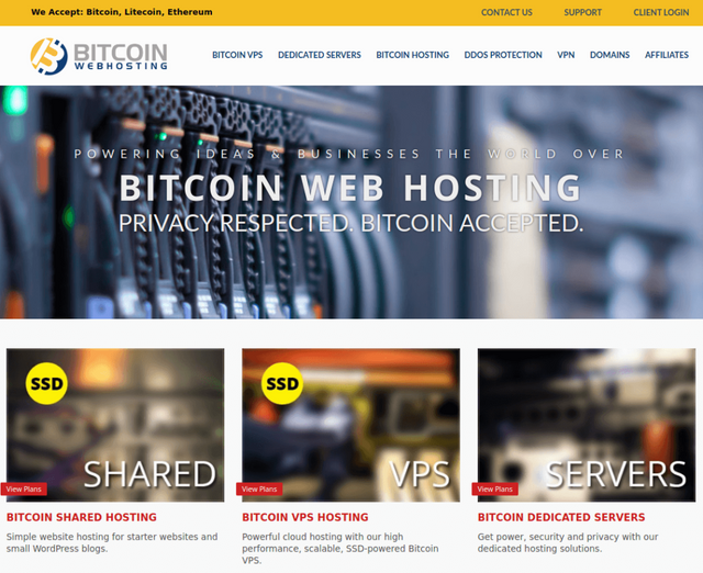 Bitcoin Webhosting - Bitcoin Web Hosting