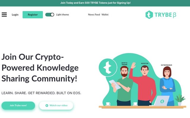 Trybe - powered by EOS blockchain
