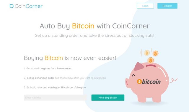 CoinCorner - Auto Buy Bitcoin