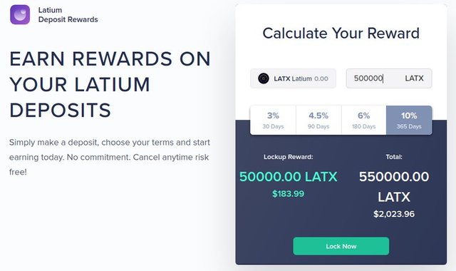 Latium rewards - Cryptocurrency Freelancer