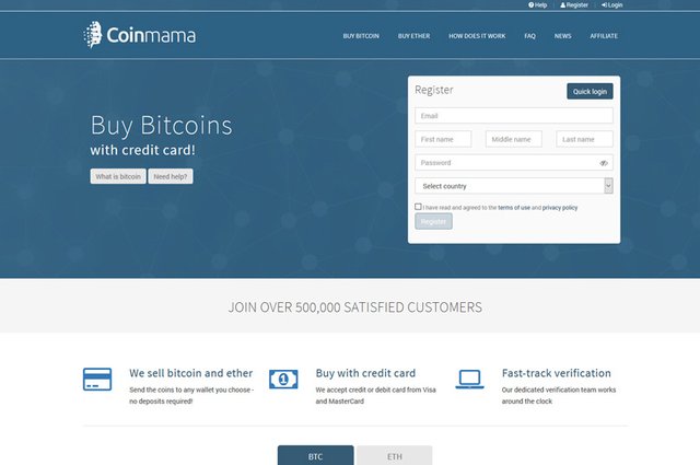 Buy Bitcoin With Credit Card Coinmama Review Steemit - 