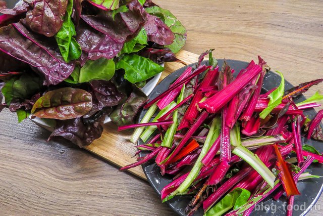 Soup of Swiss chard