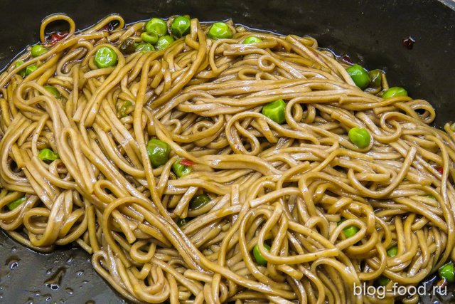 Cod tempura with buckwheat noodles