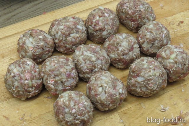 Meatballs of lamb in Italian