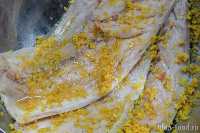 Mackerel marinated in orange