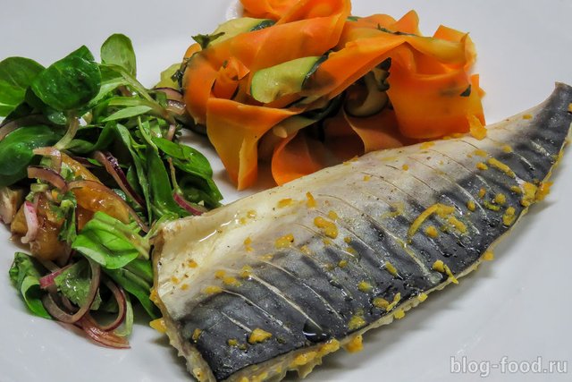 Mackerel marinated in orange