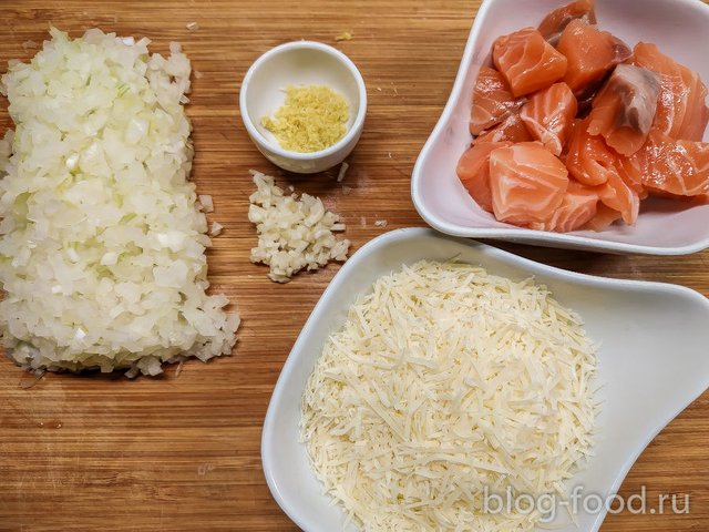 Risotto with salmon