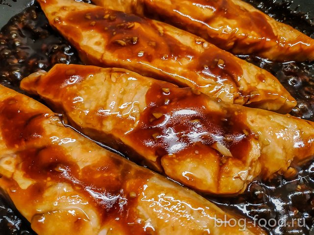 Teriyaki salmon