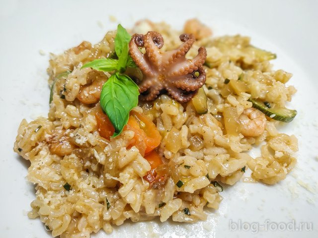 Seafood risotto