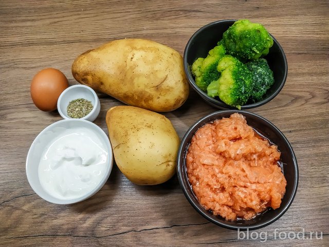 Potato casserole with fish