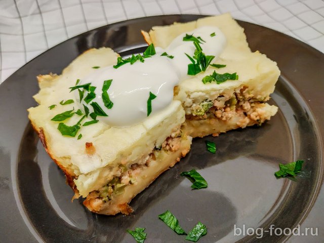 Potato casserole with fish