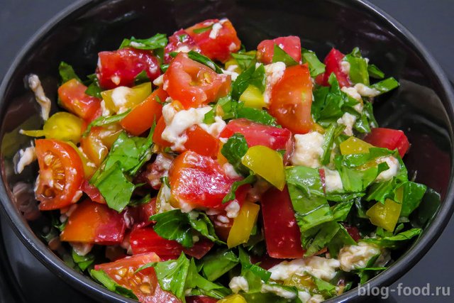 Caprese style salad