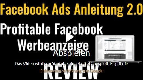Facebook Ads Anleitung 2.0 von Nico Lampe – Zur profitablen Facebook Werbeanzeige