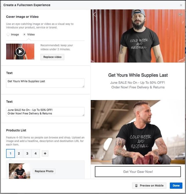 facebook ads carousel ad format to boost t-shirt sales