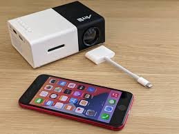 Portable projector for iphone