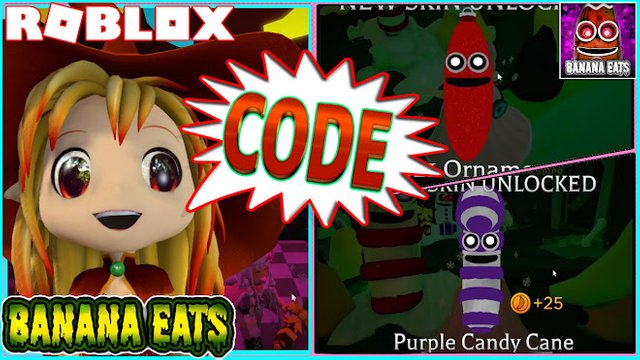 ROBLOX BANANA EATS! CODE! ESCAPED WITH BANANA PRESENT FOR A SURPRISE