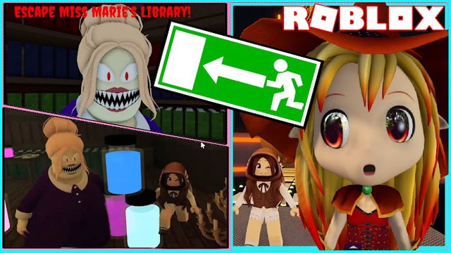 ROBLOX ESCAPE MISS MARIE'S LIBRARY! SCARY OBBY