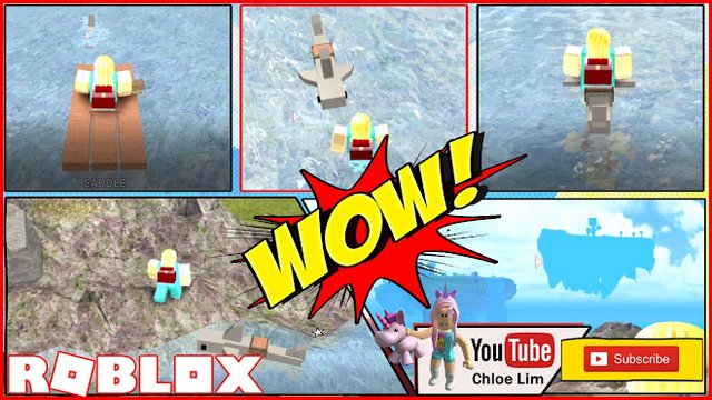 Roblox Gameplay Booga Booga Riding A Shark And A New Sky -