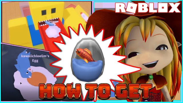 Roblox Gameplay Flop Getting Marine Egghibit Egg Roblox Egg Hunt 2020 Hard Life Of Fish Out Of Water Steemit - fishy fishy fishy roblox