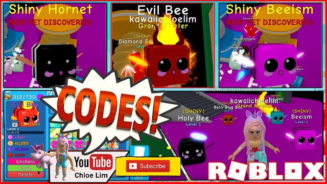Roblox Gameplay Bubble Gum Simulator 6 Codes That Gives 60 Minutes Of 2x Hatch Speed And 2x Luck Steemit - codes in bubble gum simulator roblox