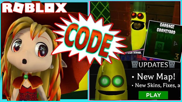 Roblox Gameplay Banana Eats New Skin Code And New Garbage Graveyard Map Steemit - banana eats roblox skins