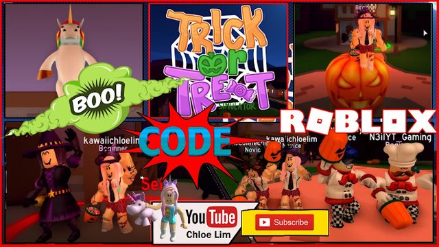 Roblox Gameplay Trick Or Treat Simulator 2018 Code Trick Or Treat Candy Race Steemit - new trick or treat halloween obby in roblox