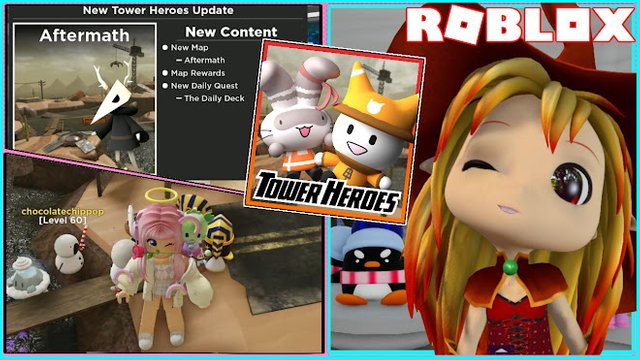 ROBLOX TOWER HEROES! AFTERMATH MAP EASY