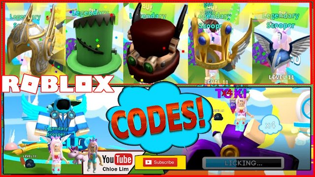 Roblox Gameplay Ice Cream Simulator 2 New Rebirth Codes Winged Hats And Accessories Steemit - codes for hat simulator roblox