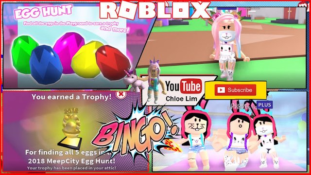Roblox Gameplay Meepcity Easter Egg Hunt All Egg Location Steemit - all egg locations egg hunt 2018 roblox