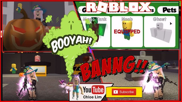 Roblox Gameplay Zombie Attack Getting 100 Candies For A Limited Ghost Pet Very Loud Warning Steemit - noob vs zombies roblox tank