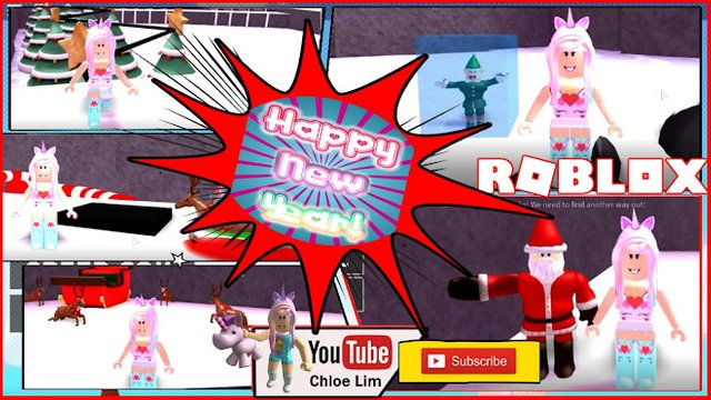 Roblox Gameplay Escape The North Pole Obby Escaping North Pole Into The New Year Happy New Year Steemit - roblox escape santa obby youtube