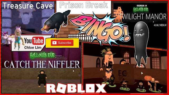 Roblox Gameplay Escape Room How To Get The Niffler And Imaginary Companion Hallow S Eve Event Items Loud Warning Steemit - roblox escape room singleplayer jail break youtube