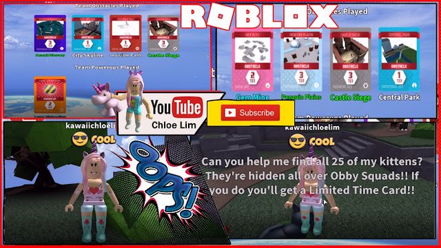 Roblox Gameplay Obby Squads Event 3 Codes Steemit - adventure time obby roblox