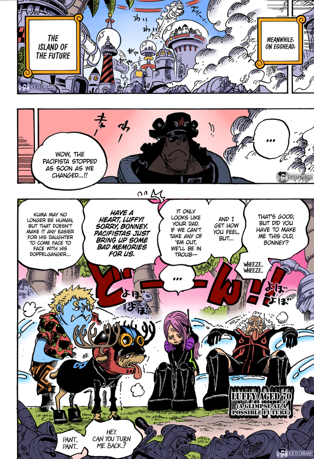 One Piece Chapter 1064 Colored full Egghead Research Stratum