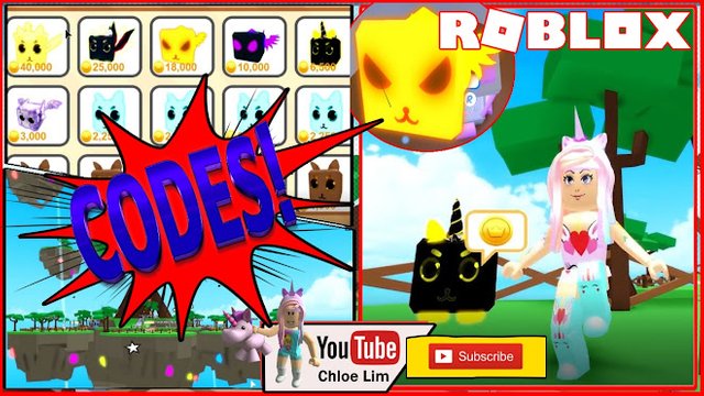 Roblox Gameplay Pet Ranch Simulator 6 Codes For Money And 2 - chloe tuber roblox bubble gum simulator gameplay 2 codes that